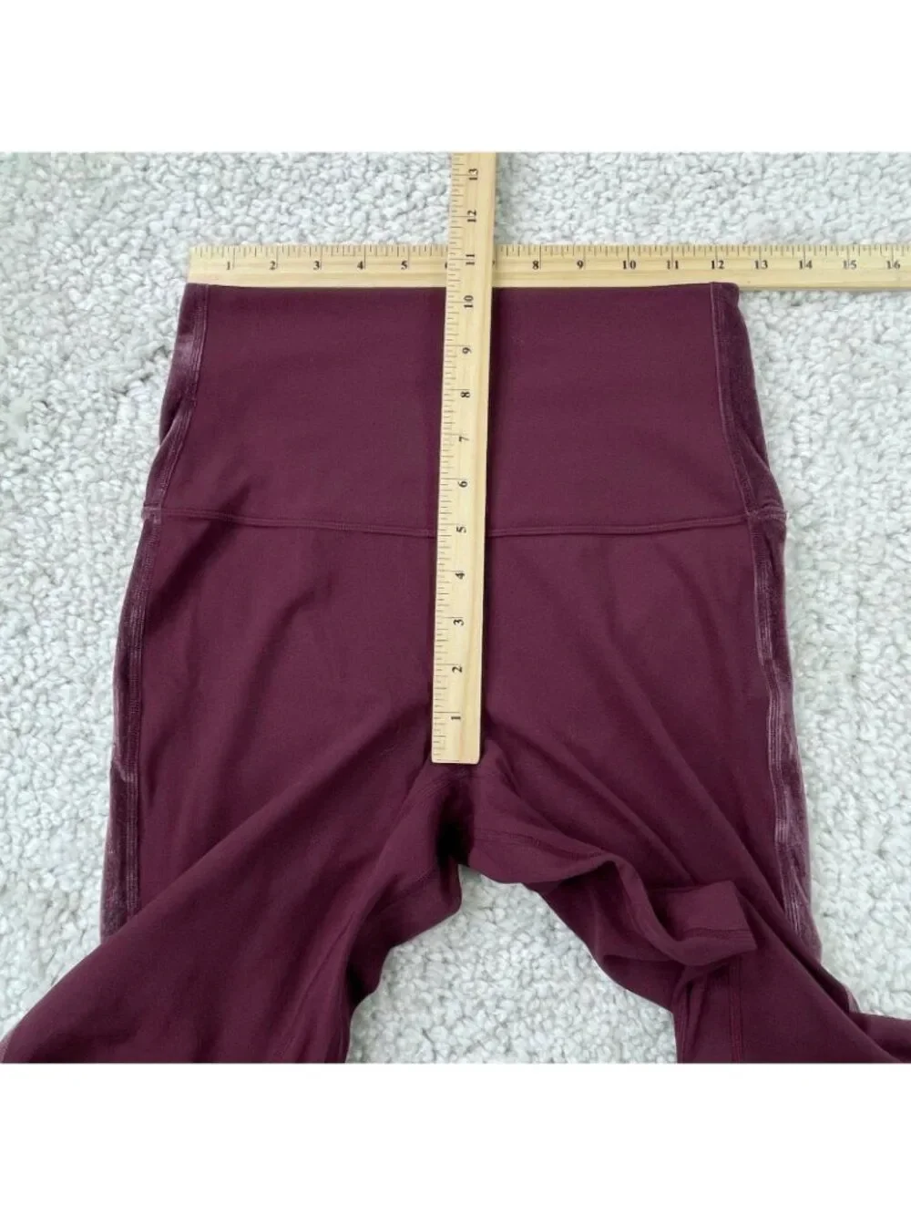Lululemon Align Super High Rise Pant Legging Velvet Garnet Red Womens 8